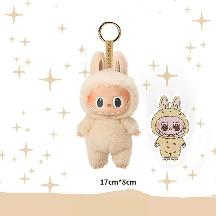 2025 nova geração de estilo comum labubu os monstros pingente de vinil boneca mochila estátua bonito brinquedo colecionável presente de aniversário