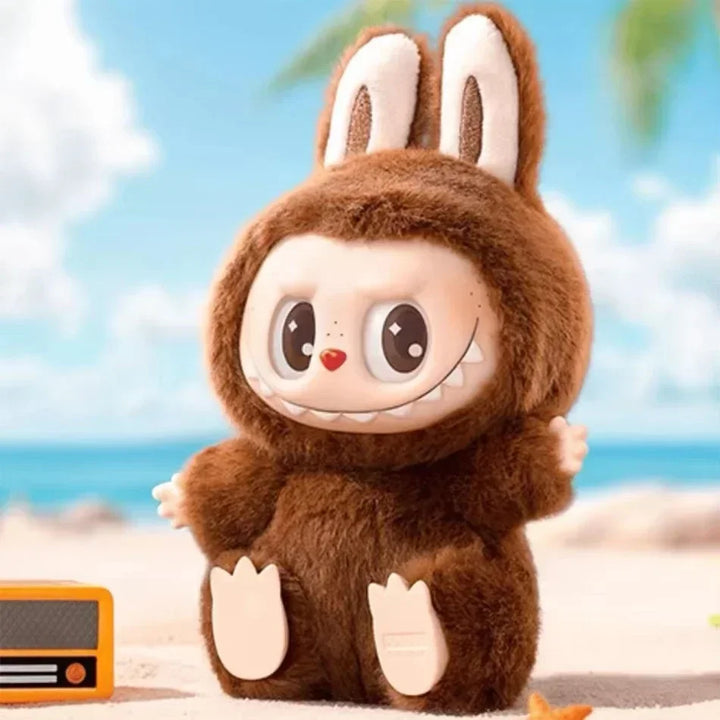 1:1 qualidade kawaii monstro labubu caixa cega série pvc labubu macaron pingente boneca monstro chaveiro aniversário presente do feriado
